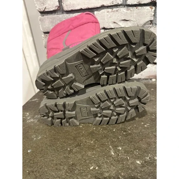L.L. Bean Northwoods Waterproof Winter Boots Snow Pink Big Kids 4 $80 Retail - Picture 6 of 8